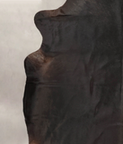 Solid Black Cowhide Rug #B2587