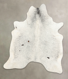 Salt and Pepper Black Cowhide Rug #B2596