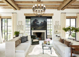 Salt and Pepper Black Cowhide Rug #B2596