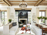 Brown and White Cowhide Rug #B2601