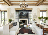 Brown with Red Cowhide Rug #B2622