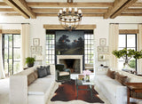 Brown with Red Cowhide Rug #B2631