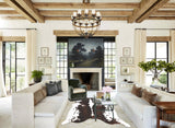 Chocolate and White Cowhide Rug #B2637