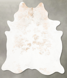 Beige and White Cowhide Rug #B26501