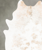Beige and White Cowhide Rug #B26501