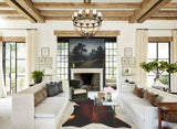 Brown with Red Cowhide Rug #B2652