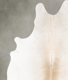 Grey with Beige Cowhide Rug #B26616