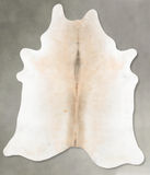 Grey with Beige Cowhide Rug #B26636