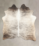 Grey Brindle Cowhide Rug #B2666