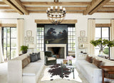 Chocolate and White Cowhide Rug #B2669
