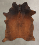 Brown with Red Cowhide Rug #B2677