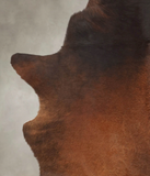 Brown with Red Cowhide Rug #B2677