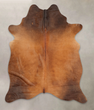Brown with Red Cowhide Rug #B2678