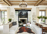 Brown with Red Cowhide Rug #B2679