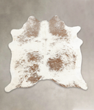 Salt and Pepper Brown Cowhide Rug #B2683