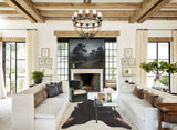 Solid Black Cowhide Rug #B2688