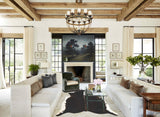 Chocolate and White Cowhide Rug #B2692