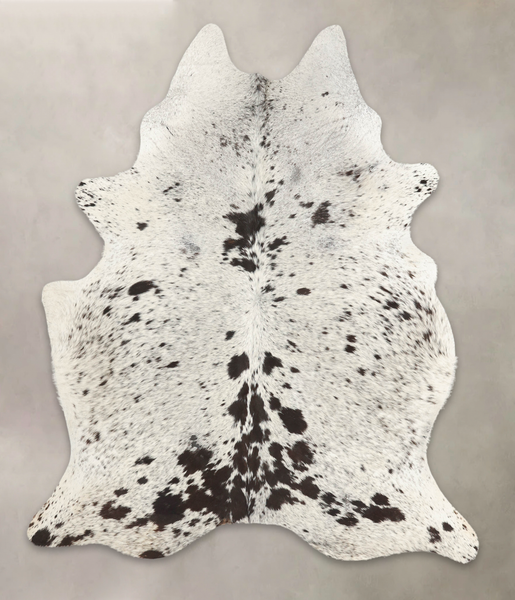 Salt and Pepper Black Cowhide Rug #B2703