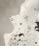 Salt and Pepper Black Cowhide Rug #B2703