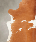 Brown and White Cowhide Rug #B2714
