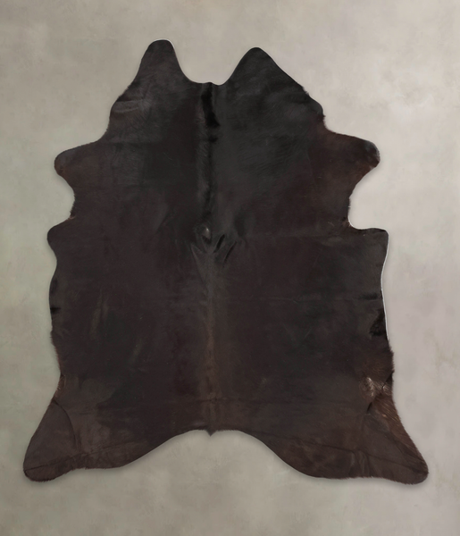Solid Black Cowhide Rug #B2715