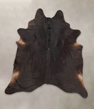 Solid Black Cowhide Rug #B2717