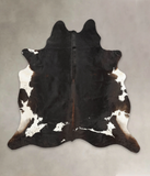 Chocolate and White Cowhide Rug #B2723