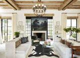 Chocolate and White Cowhide Rug #B2723