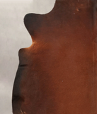 Brown with Red Cowhide Rug #B2758