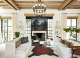 Brown with Red Cowhide Rug #B2758