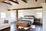 Chocolate and White Cowhide Rug #B2764