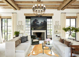 Beige and White Cowhide Rug #B2767