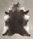 Salt and Pepper Brown Cowhide Rug #B2770