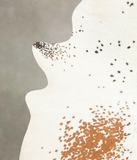 Salt and Pepper Brown Cowhide Rug #B2791