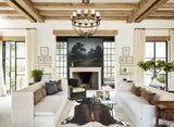 Chocolate and White Cowhide Rug #B2795