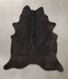 Solid Black Cowhide Rug #B2806