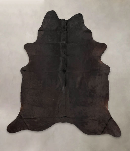 Solid Black Cowhide Rug #B2806