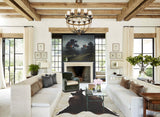 Chocolate and White Cowhide Rug #B2815