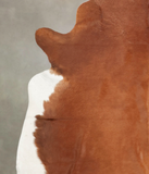 Solid Brown Cowhide Rug #B2822