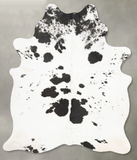 Salt and Pepper Black Cowhide Rug #B28233