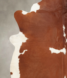 Brown and White Regular Cowhide Rug #B2826