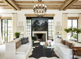 Solid Black Cowhide Rug #B2829