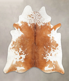 Salt and Pepper Brown Cowhide Rug #B2852