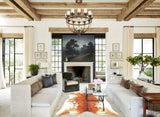 Salt and Pepper Brown Cowhide Rug #B2852