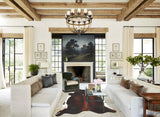 Chocolate and White Cowhide Rug #B2855