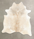 Ivory with Beige Cowhide Rug #B2873