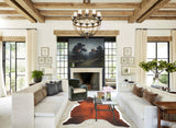 Chocolate and White Cowhide Rug #B2874