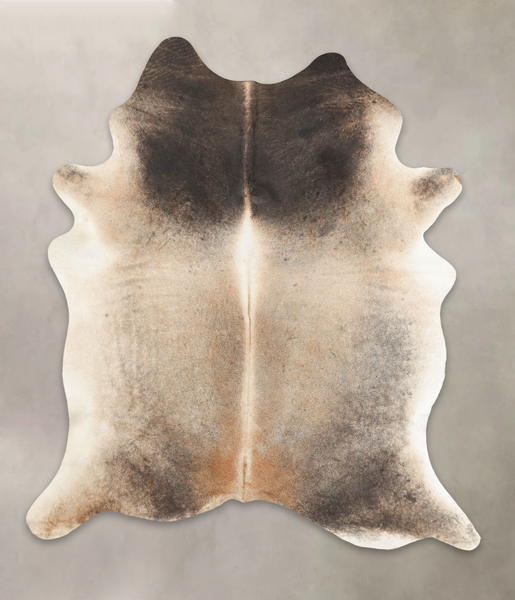 Grey with Beige Cowhide Rug #B2877