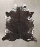 Salt and Pepper Brown Cowhide Rug #B2879