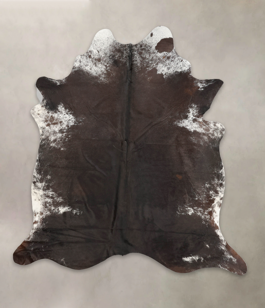 Salt and Pepper Brown Cowhide Rug #B2879